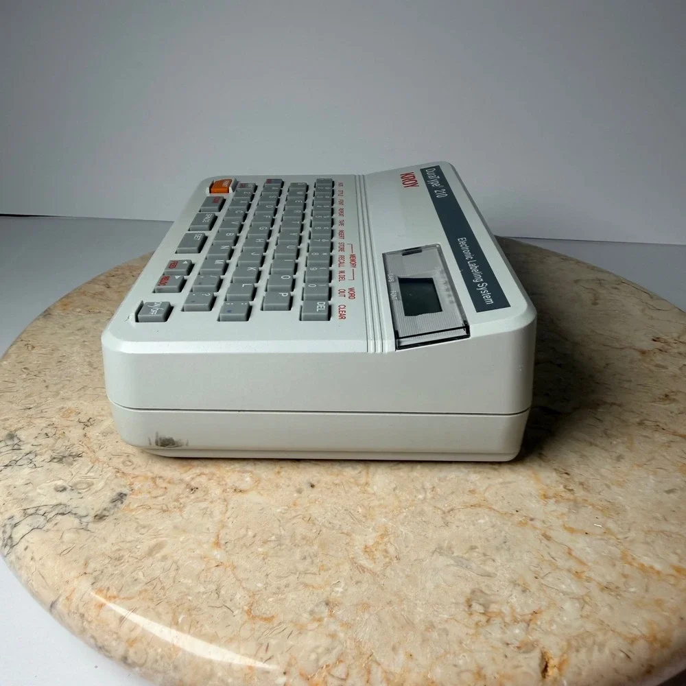 Kroy DuraType 210 Electronic Labeling System Gray Vintage Label Maker Works